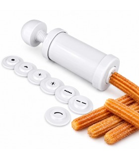 Churrera con 8 Boquillas con Formas Distintas, ø6,7 x 21 cm