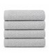 Pack de 4 Toallas de Baño, 100% Algodón, 520 gr/m2, Gran Absorción, 30x50 cm