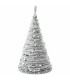 Árbol de Navidad Plegable, Diseño Nevado, Estructura de Hierro y Hojas de PVC Flexible